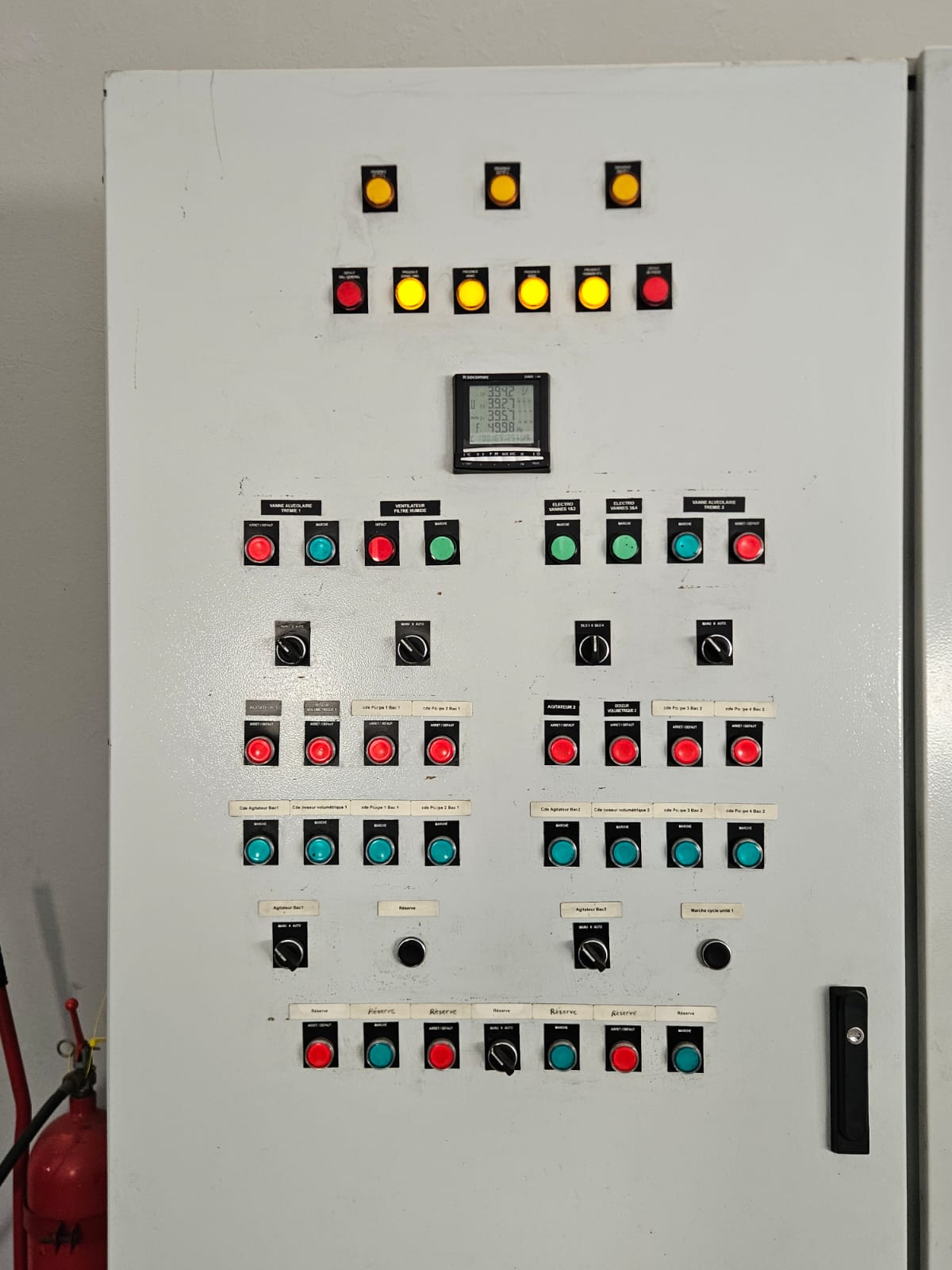 Panneau de contrôle
